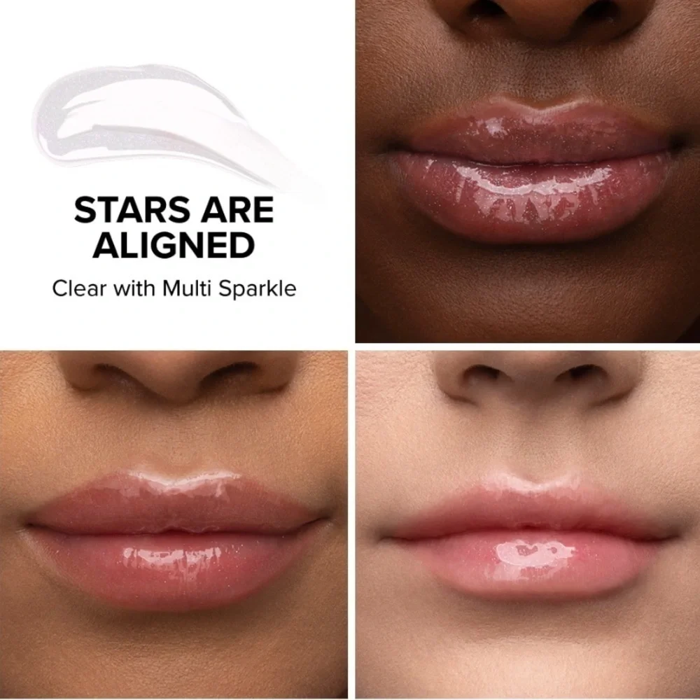 Too Faced Stars Are Aligned Lip Injection Power Plumping Lip Gloss Clear Shimmer